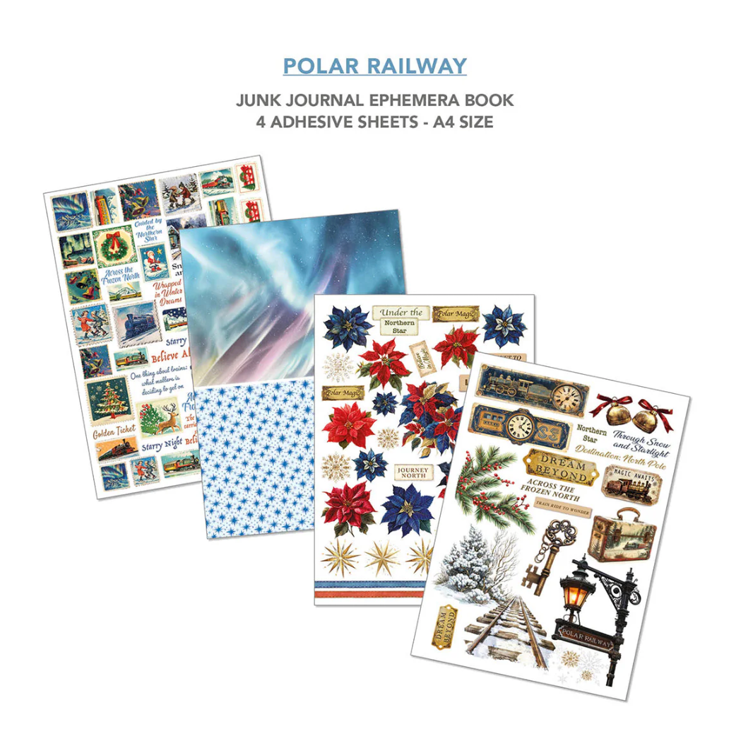 Ciao Bella Polar Railway Junk Journal & Ephemera Book