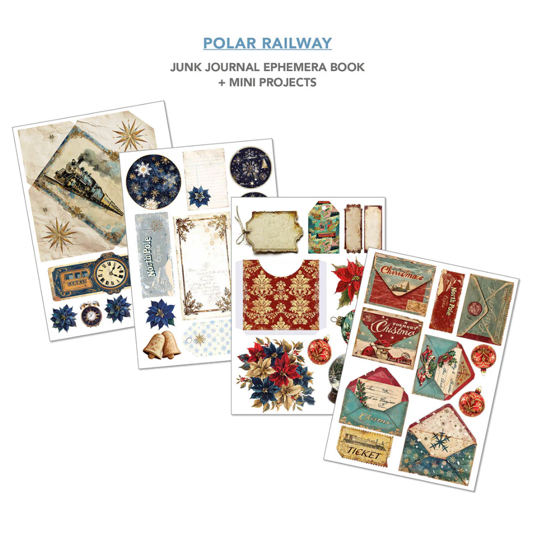 Ciao Bella Polar Railway Junk Journal & Ephemera Book