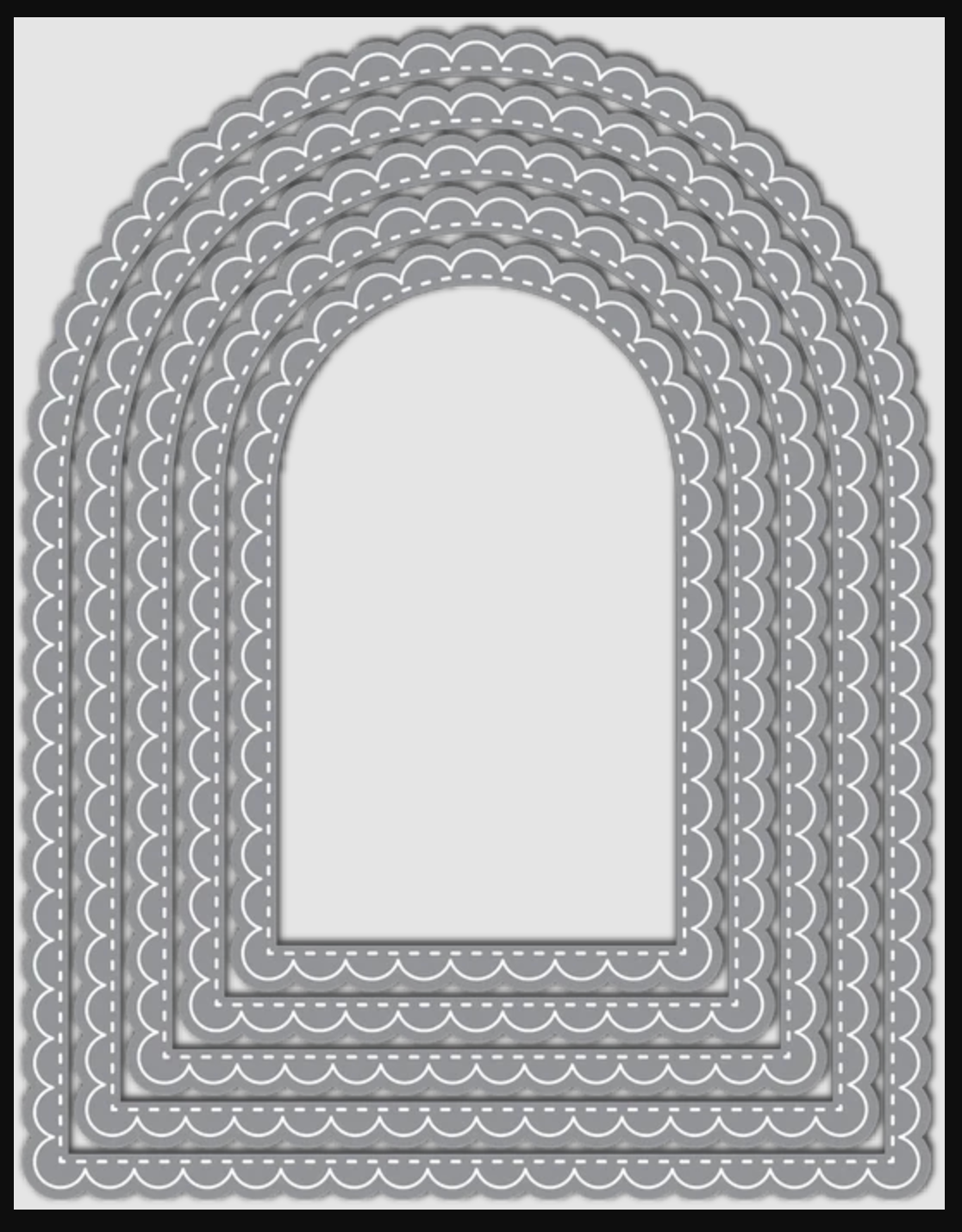 LDRS Stitched Scallop Arch Dies