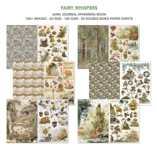Ciao Bella Fairy Whispers Junk Journal & Ephemera Book