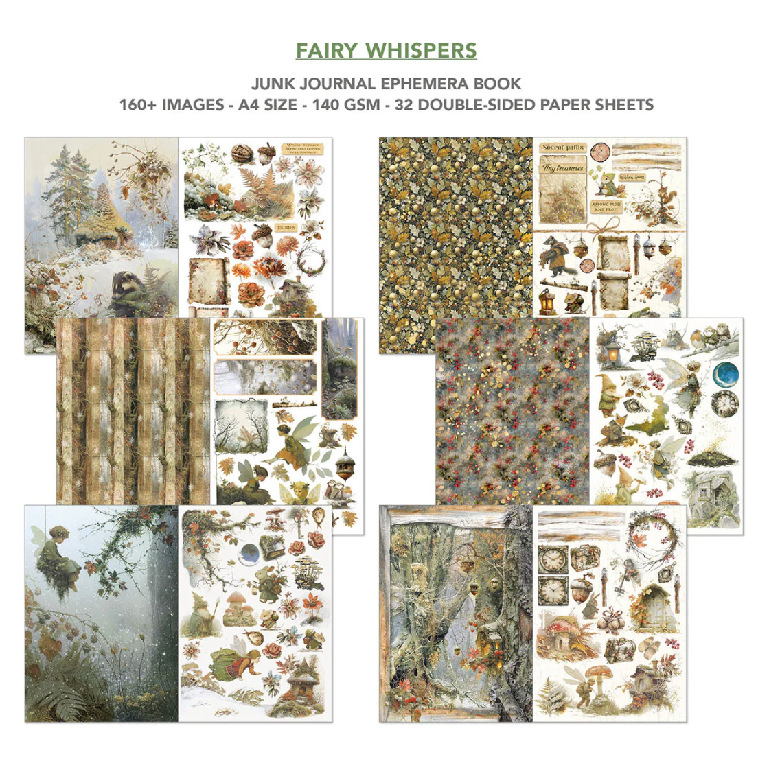 Ciao Bella Fairy Whispers Junk Journal & Ephemera Book