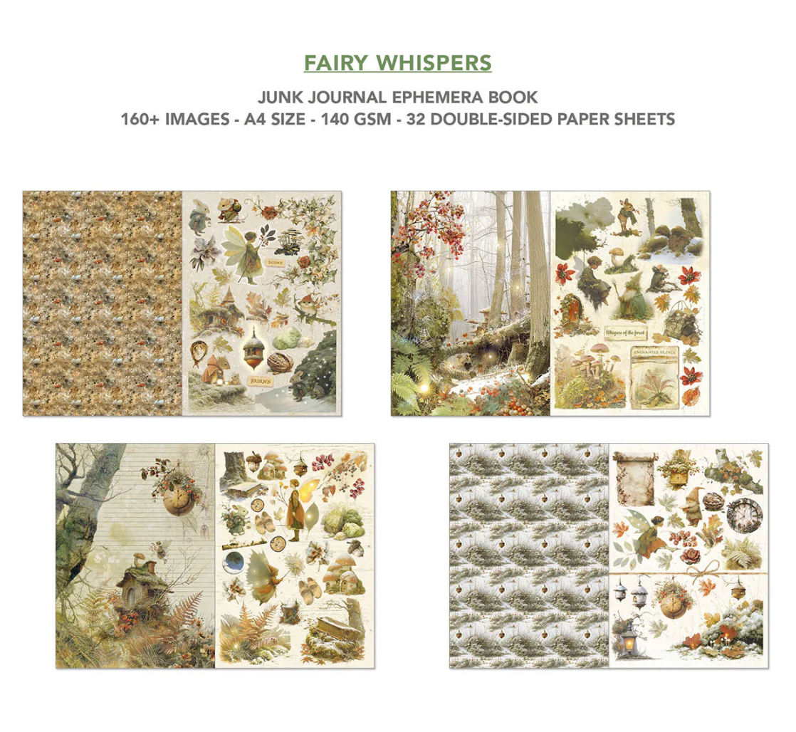Ciao Bella Fairy Whispers Junk Journal & Ephemera Book
