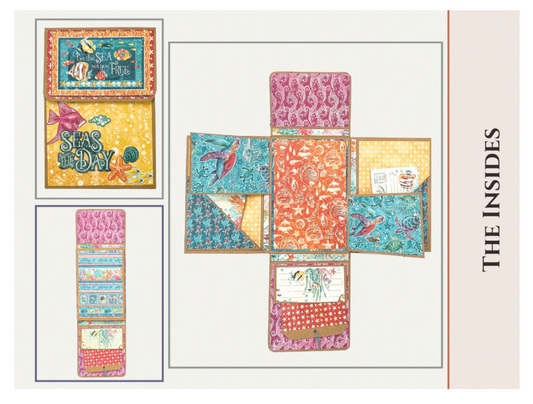 Craftreat Scrapbook Blank Quick Folio - Be Happy - Black, Kraft and White