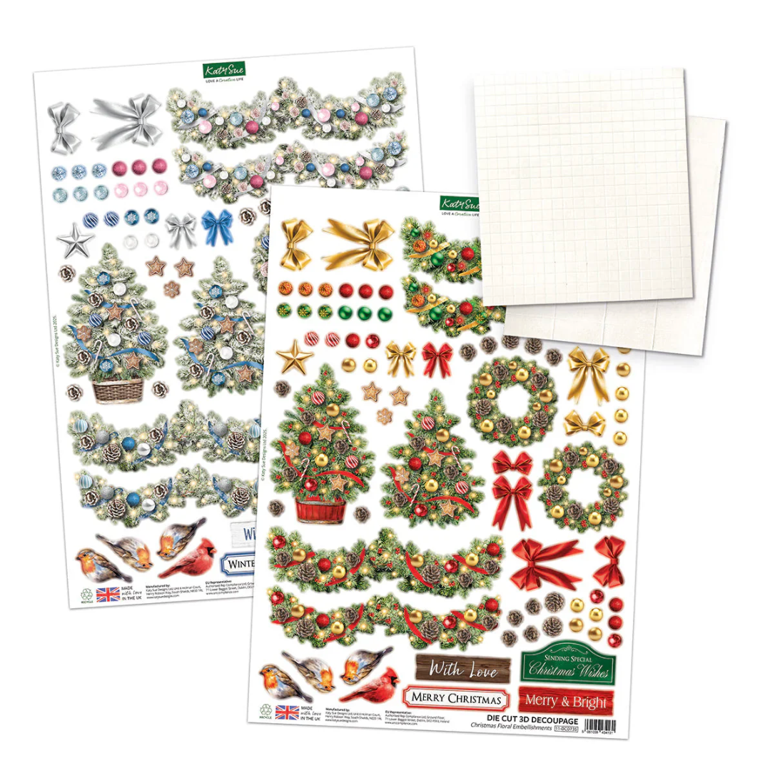 Katy Sue Christmas Garden Picket Fence Card Making Kit