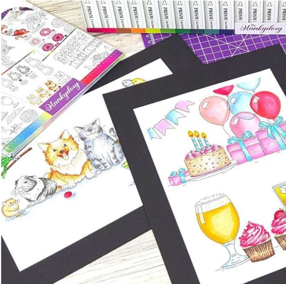 Hunkydory Prism Alcohol Markers Workbook - Vol. 1