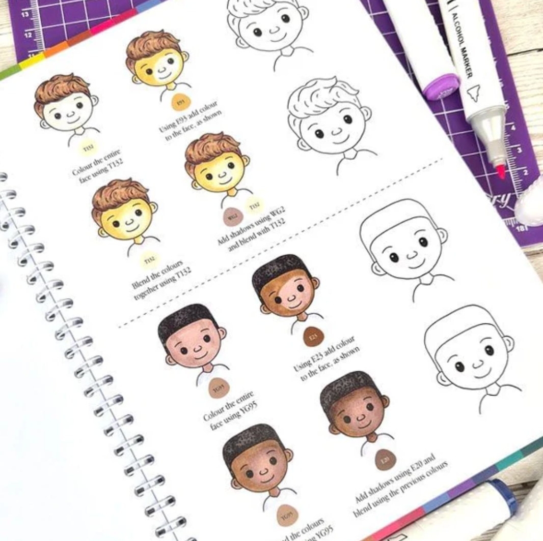 Hunkydory Prism Alcohol Markers Workbook - Vol. 1