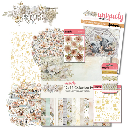 Uniquely Creative Bohemian Escape Creative Kit