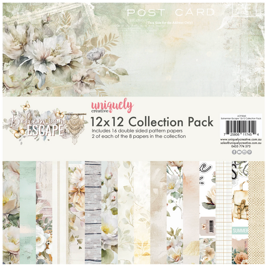 Uniquely Creative Bohemian Escape 12 x 12 Collection Pack
