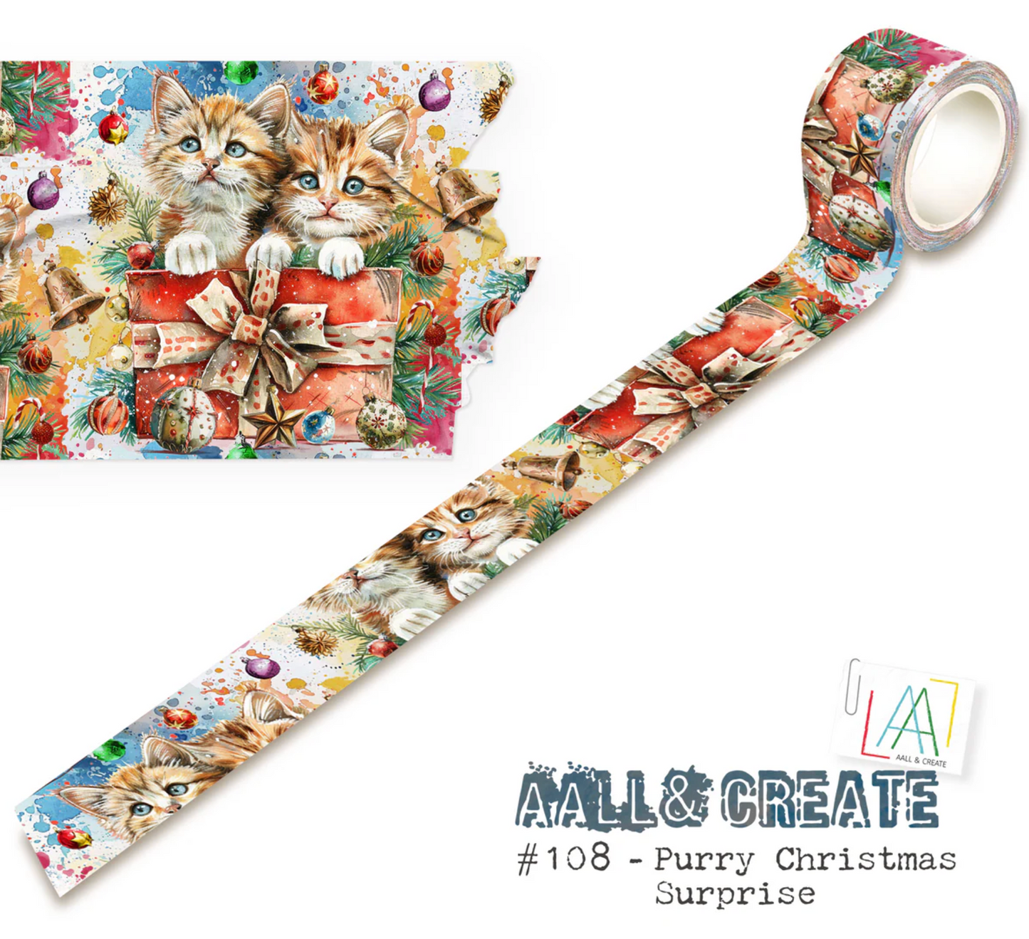 AALL & Create Purry Christmas Layered Washi Tape