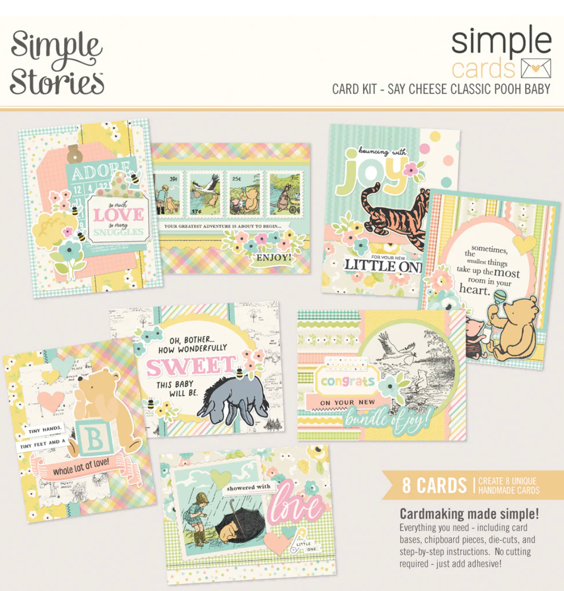 Simple Stories Say Cheese Classic Pooh Baby Simple Cards Card Kit