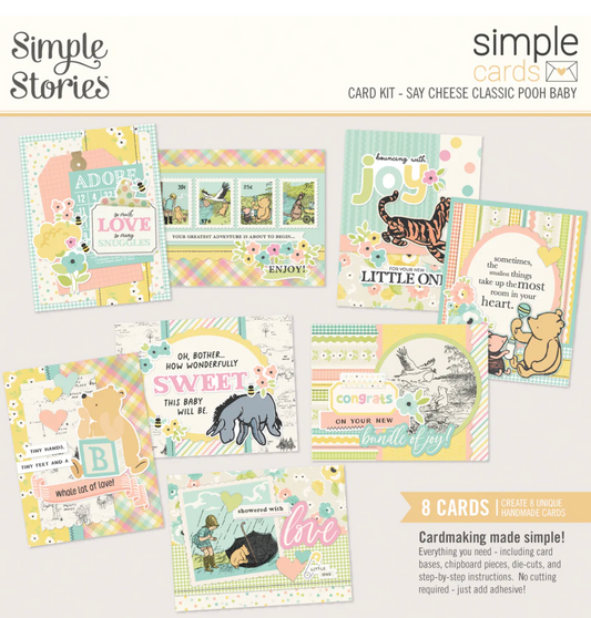 Simple Stories Say Cheese Classic Pooh Baby Simple Cards Card Kit
