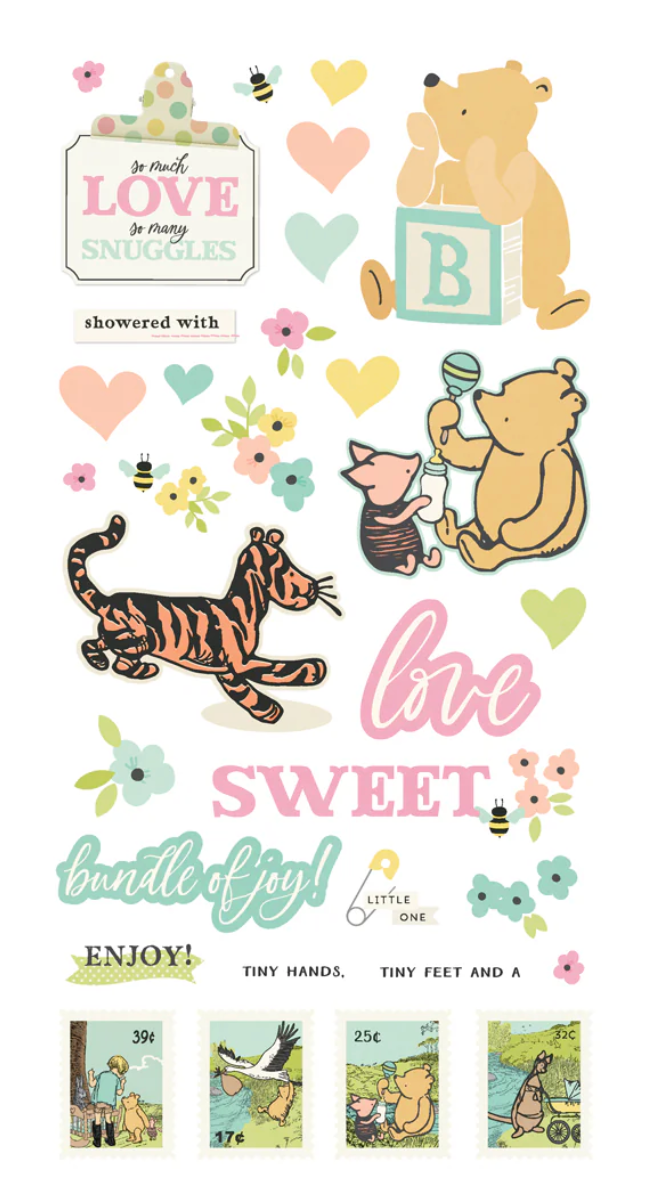 Simple Stories Say Cheese Classic Pooh Baby Simple Cards Card Kit