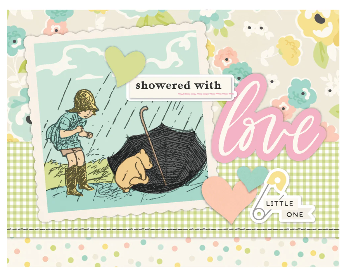 Simple Stories Say Cheese Classic Pooh Baby Simple Cards Card Kit