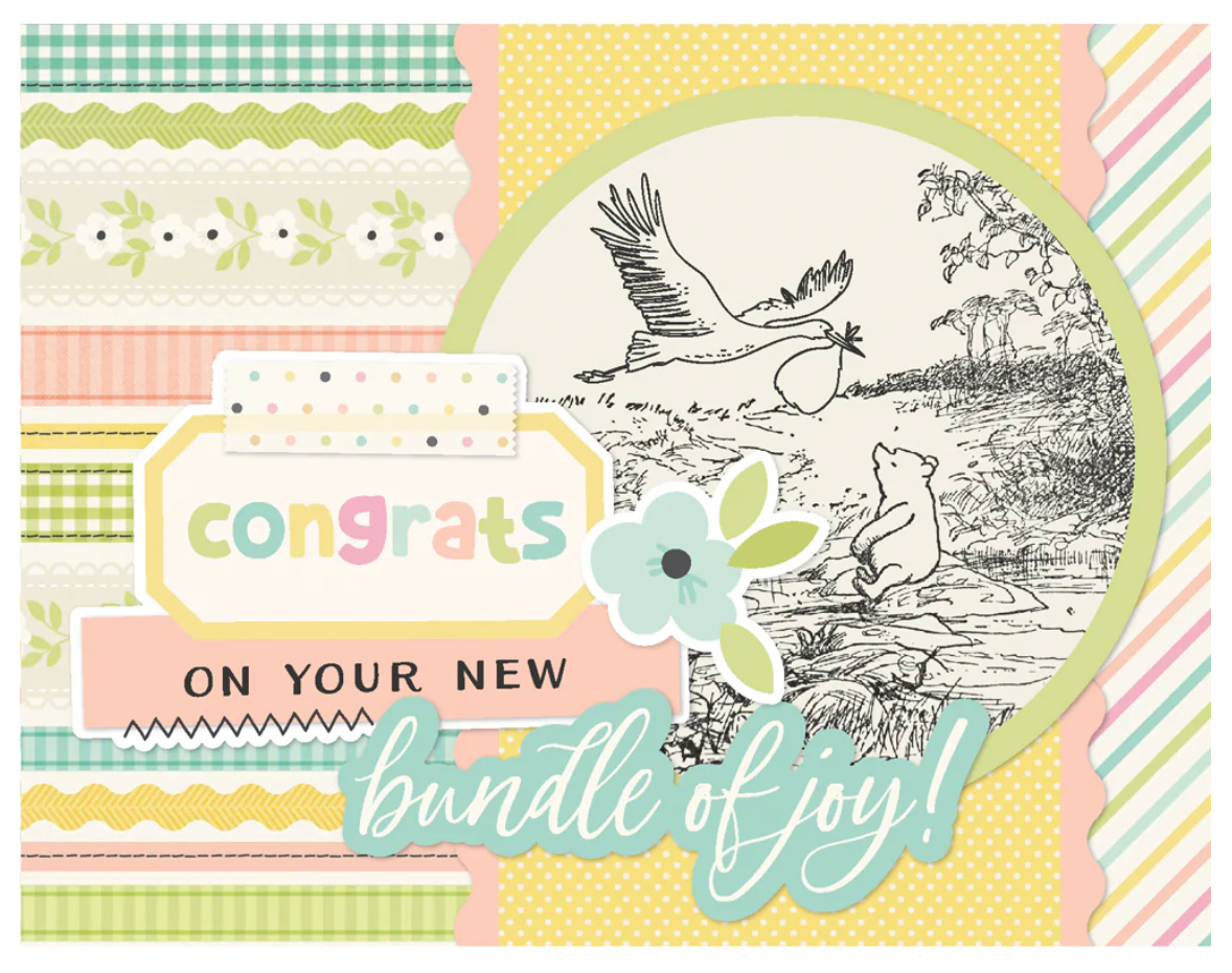Simple Stories Say Cheese Classic Pooh Baby Simple Cards Card Kit