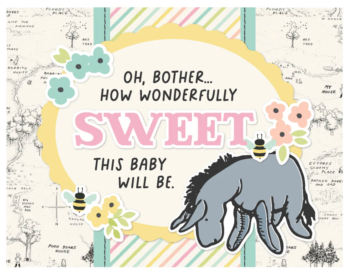 Simple Stories Say Cheese Classic Pooh Baby Simple Cards Card Kit
