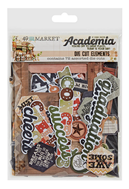 49 and Market Academia Die Cut Elements