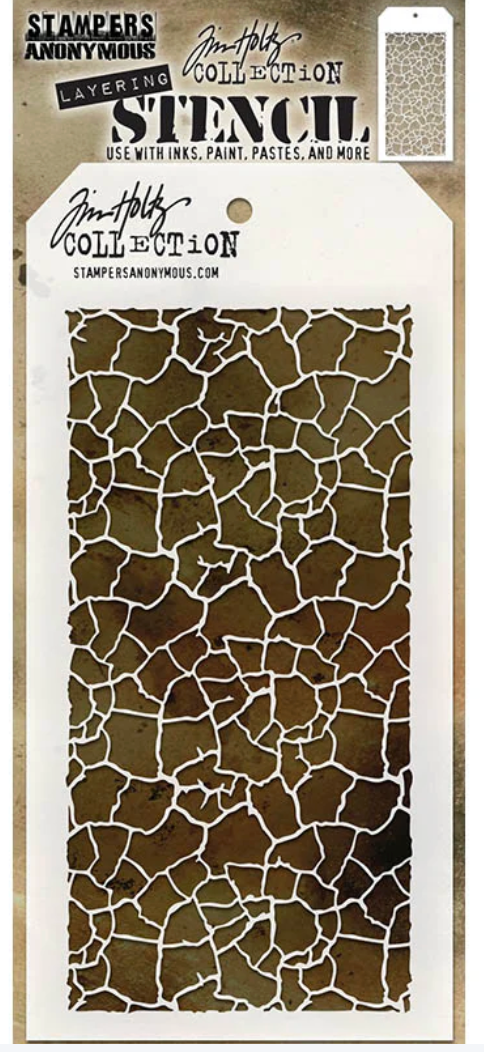 Tim Holtz Layering Crackle Stencil