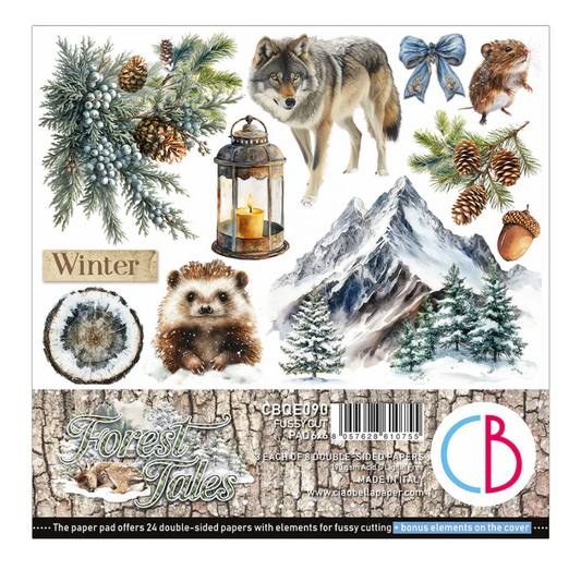Ciao Bella Forest Tales Fussy Cut Pad 6"x6" 24/Pkg