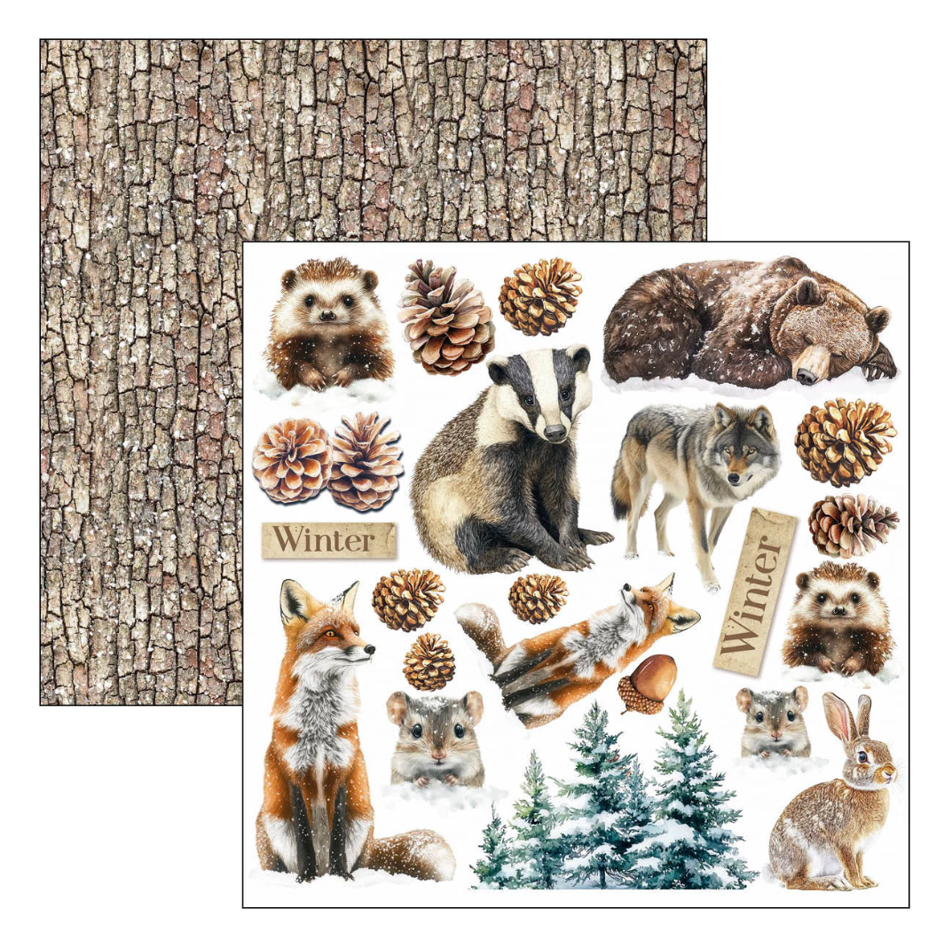 Ciao Bella Forest Tales Fussy Cut Pad 6"x6" 24/Pkg