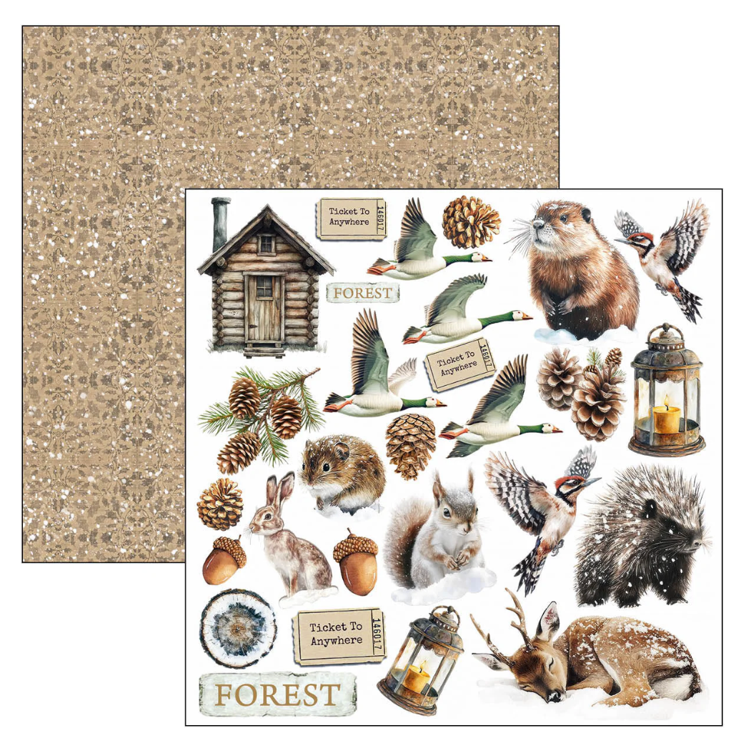 Ciao Bella Forest Tales Fussy Cut Pad 6"x6" 24/Pkg