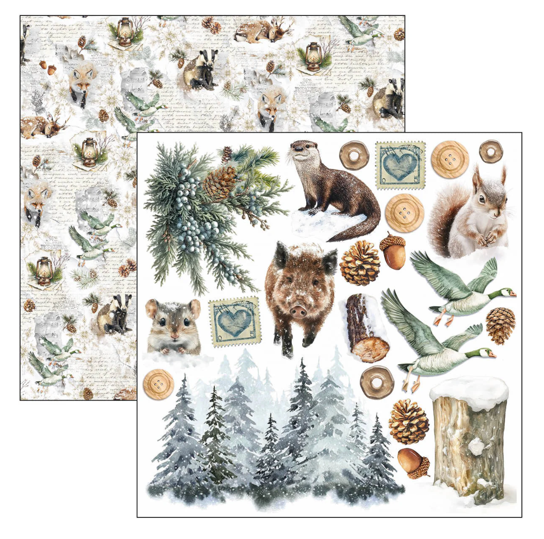 Ciao Bella Forest Tales Fussy Cut Pad 6"x6" 24/Pkg
