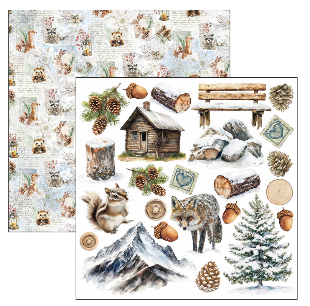 Ciao Bella Forest Tales Fussy Cut Pad 6"x6" 24/Pkg