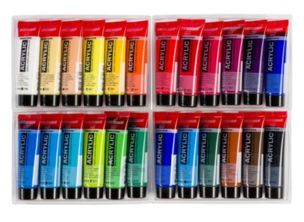 Amsterdam Standard Acrylic Paint Set 20ml 24/Pkg