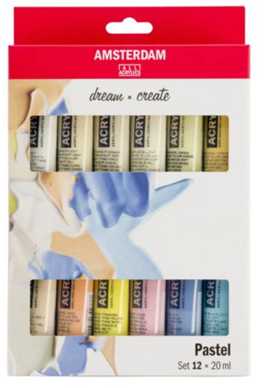 Amsterdam Standard Acrylic Paint Set 20ml 12/Pkg