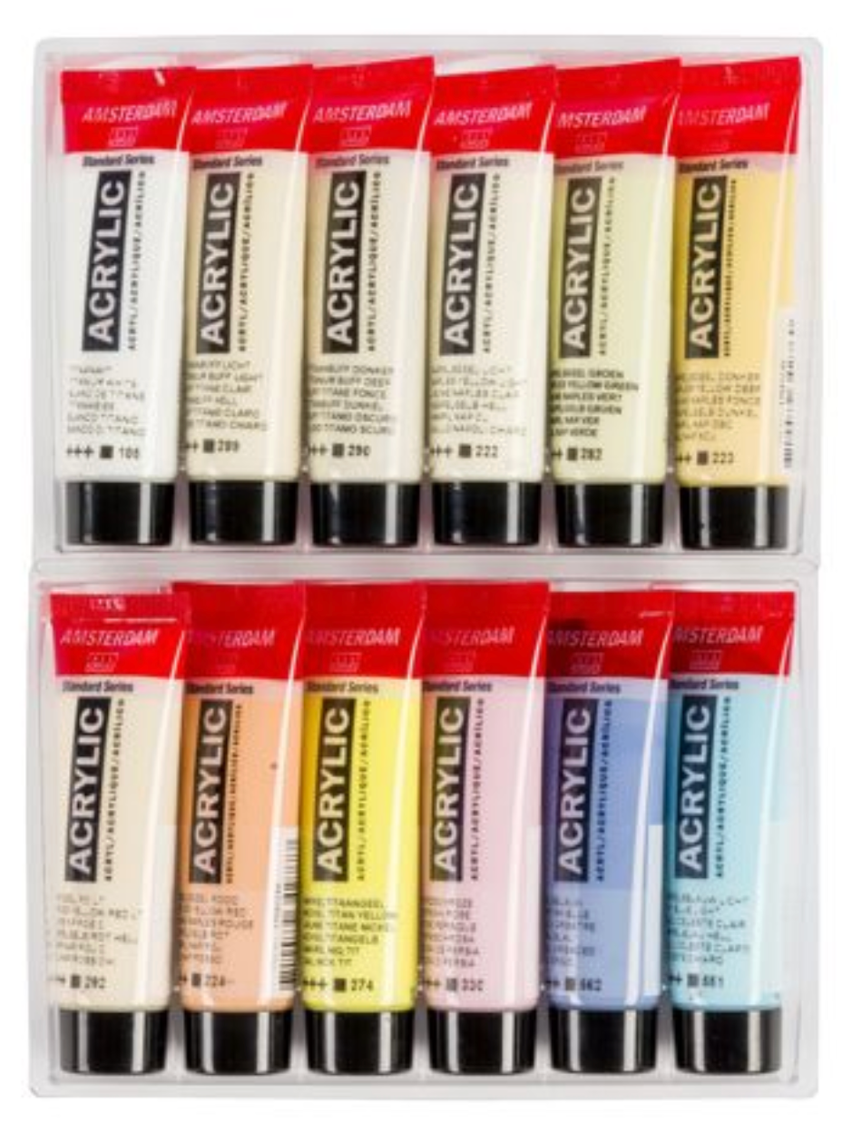 Amsterdam Standard Acrylic Paint Set 20ml 12/Pkg