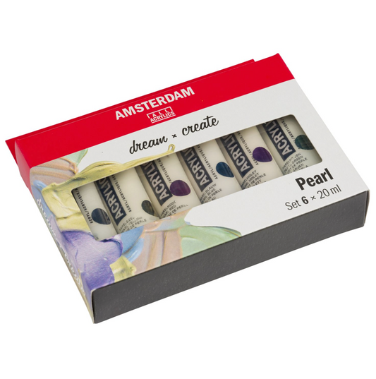 Amsterdam Standard Acrylic Pearl Paint Set 20ml 6/Pkg