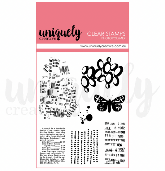 Uniquely Creative Heart & Soul Mixed Media Photopolymer Stamp