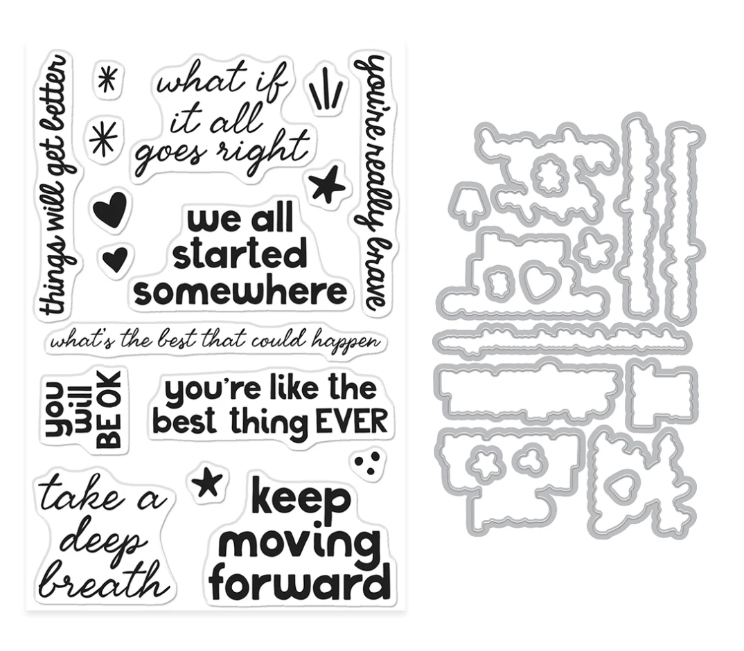Hero Arts We All Started Somewhere Stamp & Cut Set
