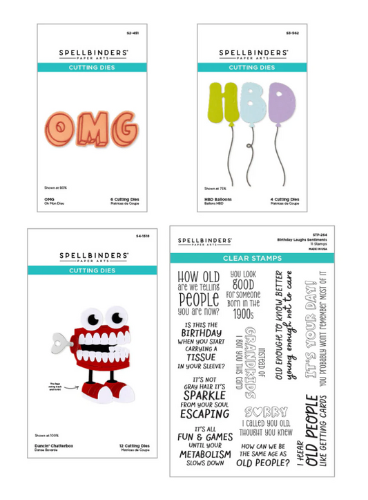 Spellbinders Aged to Perfection Dies and Stamp Bundle