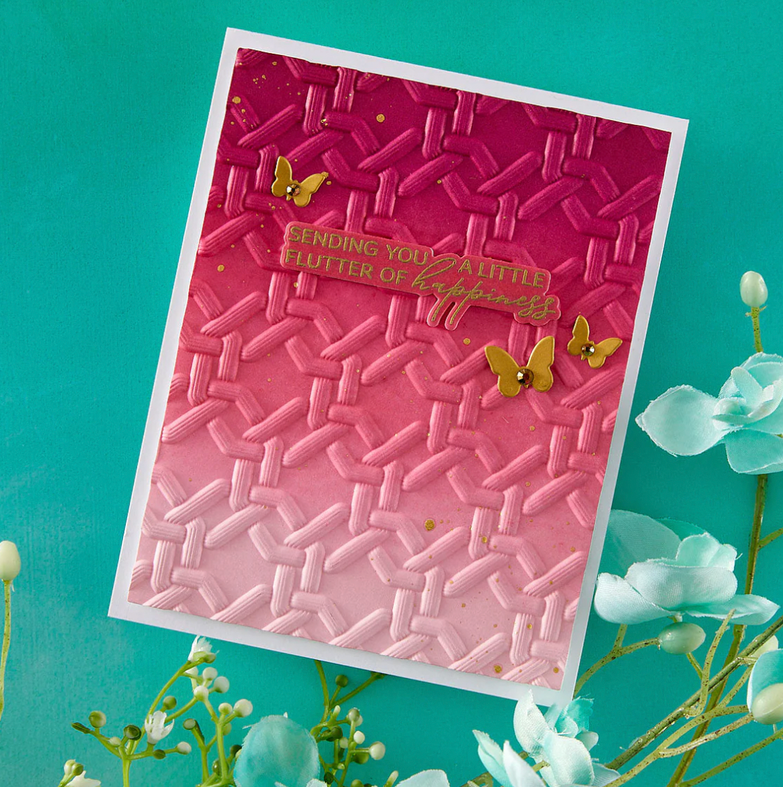 Spellbinders Stylized Lattice 3D Embossing Folder