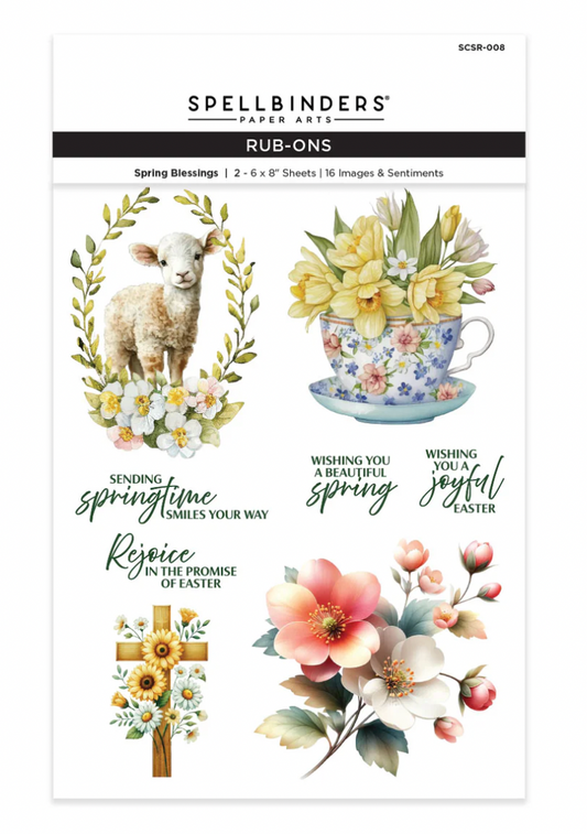 Spellbinders Spring Blessings Rub-On Sheets
