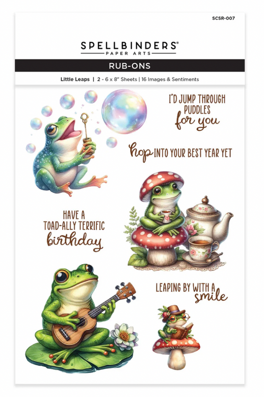 Spellbinders Little Leaps Rub-On Sheets