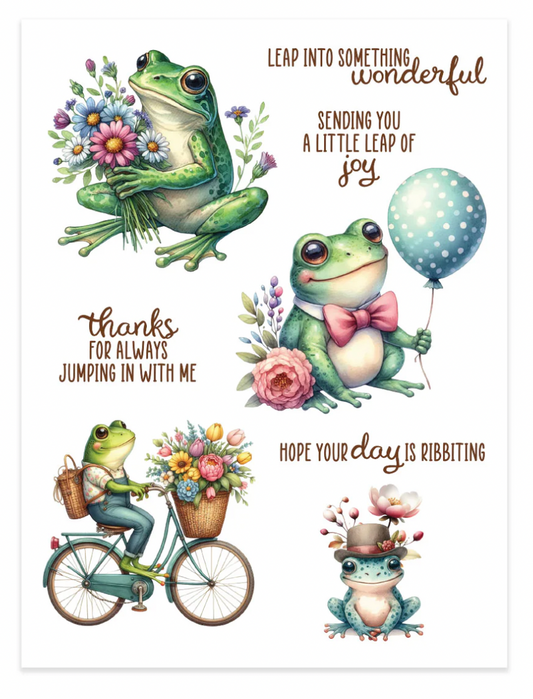 Spellbinders Little Leaps Rub-On Sheets