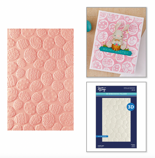 Spellbinders Layered Ornate Eggs Stencils & Embossing Folder