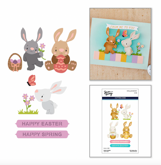 Spellbinders Bunny Buddies Etched Dies