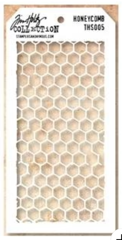 Tim Holtz - Stampers Anonymous Honeycomb Layering Stencil