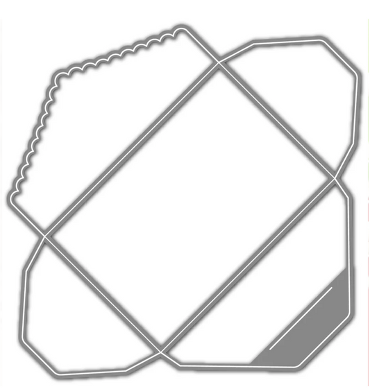 LDRS Gift Card Scallop Envelope Die