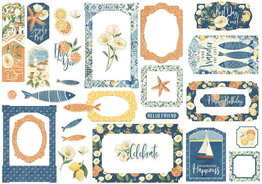 Graphic 45 Chipboard Die-Cuts - Scenic Route
