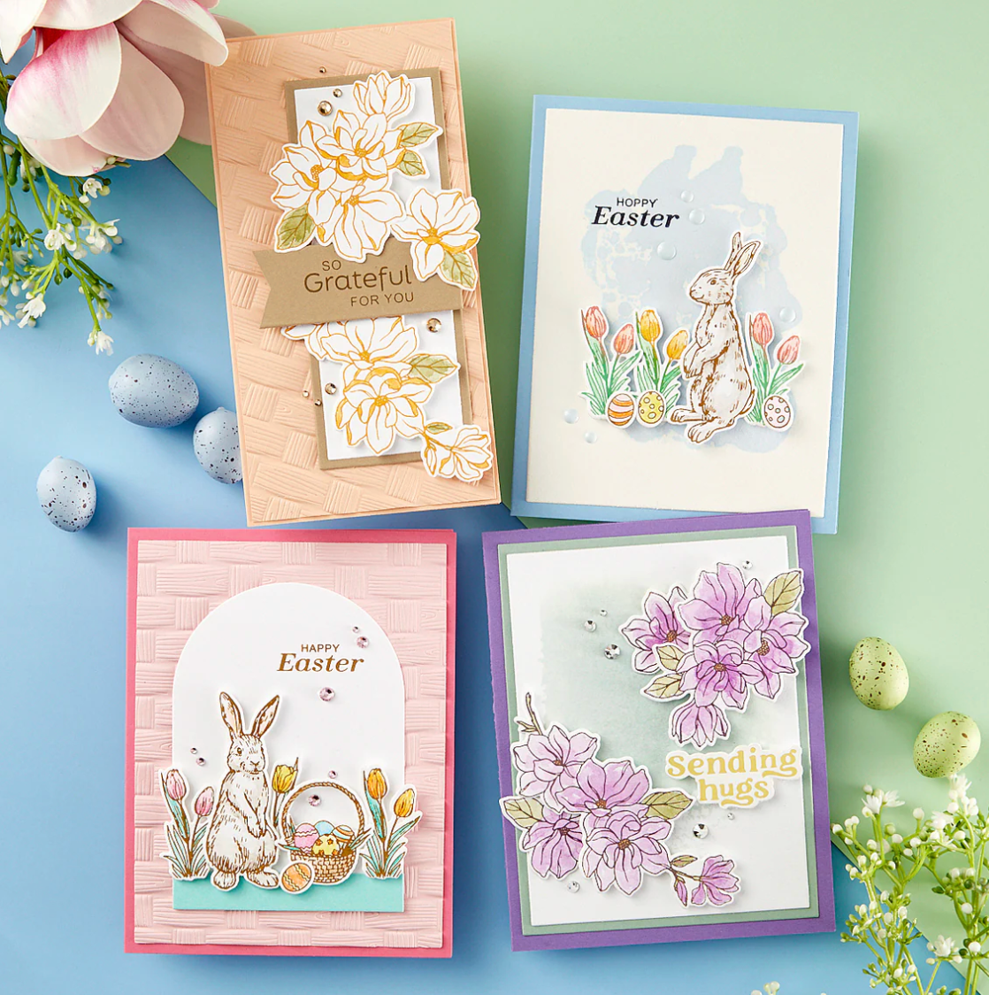 Spellbinders Spring Bunnies Press Plate & Die Set