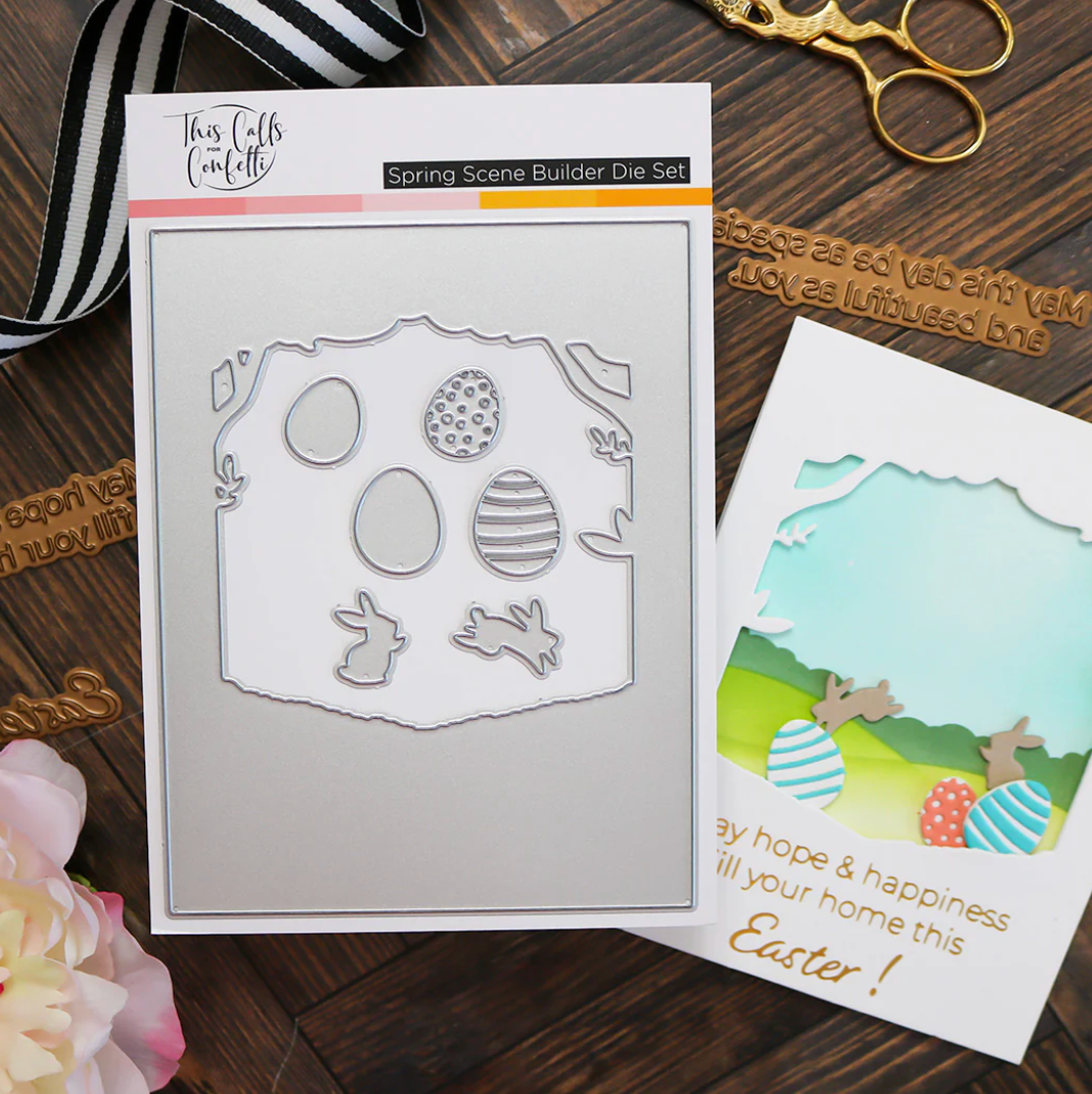 This Calls for Confetti Spring Scene Builder Die Set