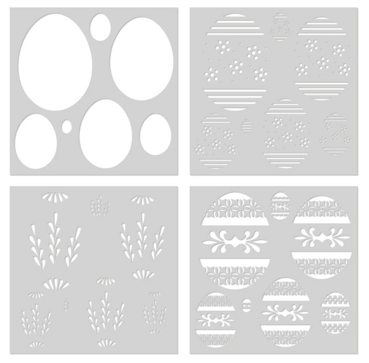 Hero Arts Color Layering Decorative Eggs Stencils