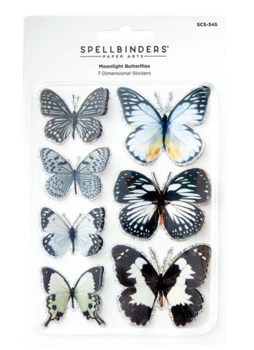 Spellbinders Moonlight Butterflies Stickers