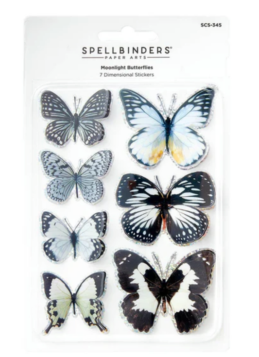 Spellbinders Moonlight Butterflies Stickers