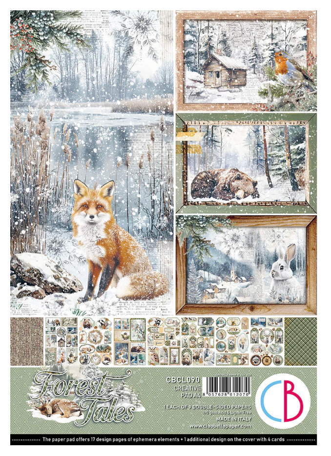 Ciao Bella Forest Tales Creative Pad A4 9/Pkg