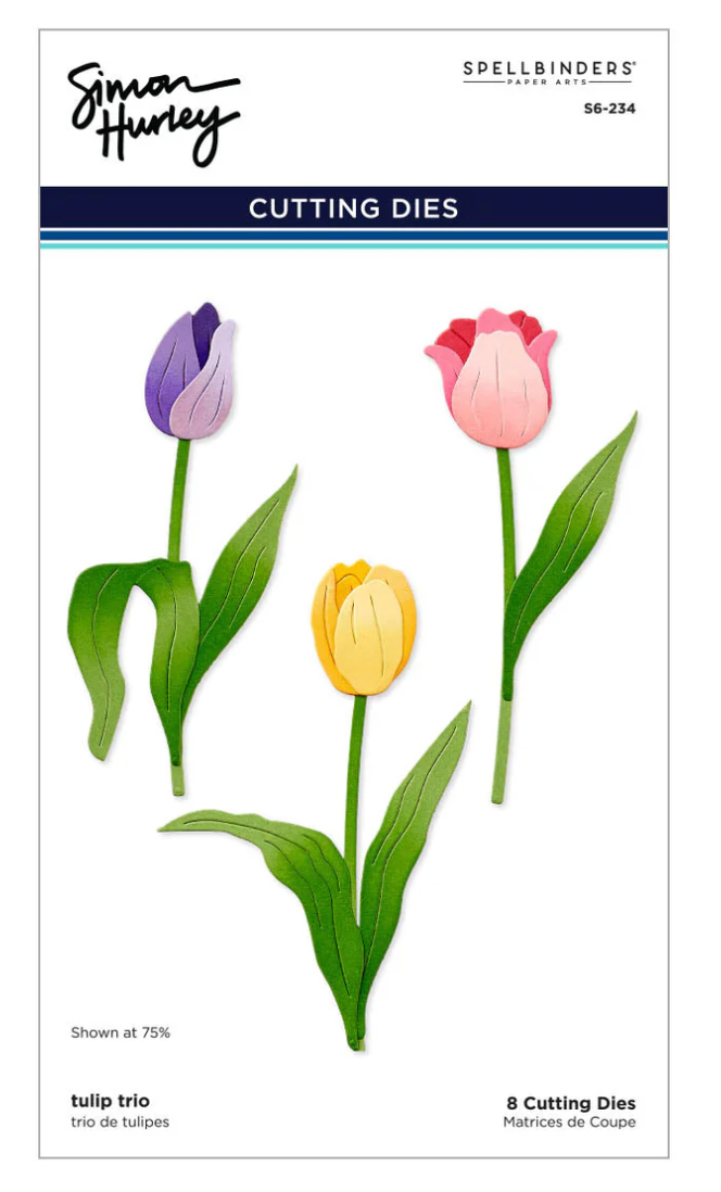 Spellbinders Tulip Trio Etched Dies from the Tulip Garden