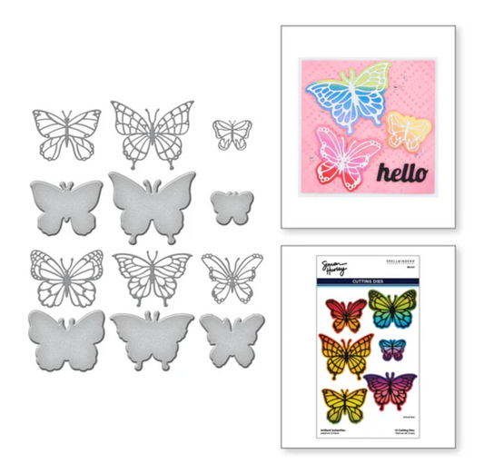 Spellbinders Brilliant Butterflies Etched Dies